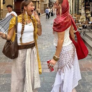 Bohemian White Skirt